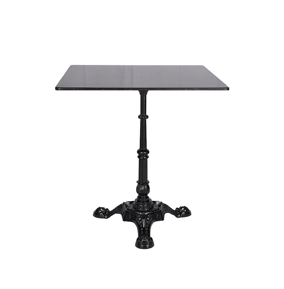 Mesa de bar Base hostelería 3 y tablero mármol cuadrado 60x60 cm - Vintahome