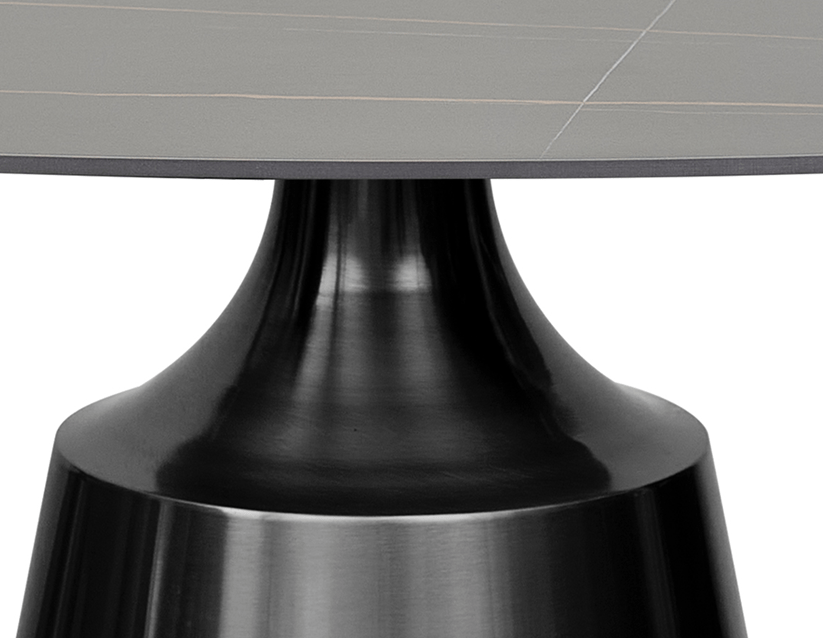 Rechthoekige eettafel 180x90 Onix grijze grafiet sinterende steen