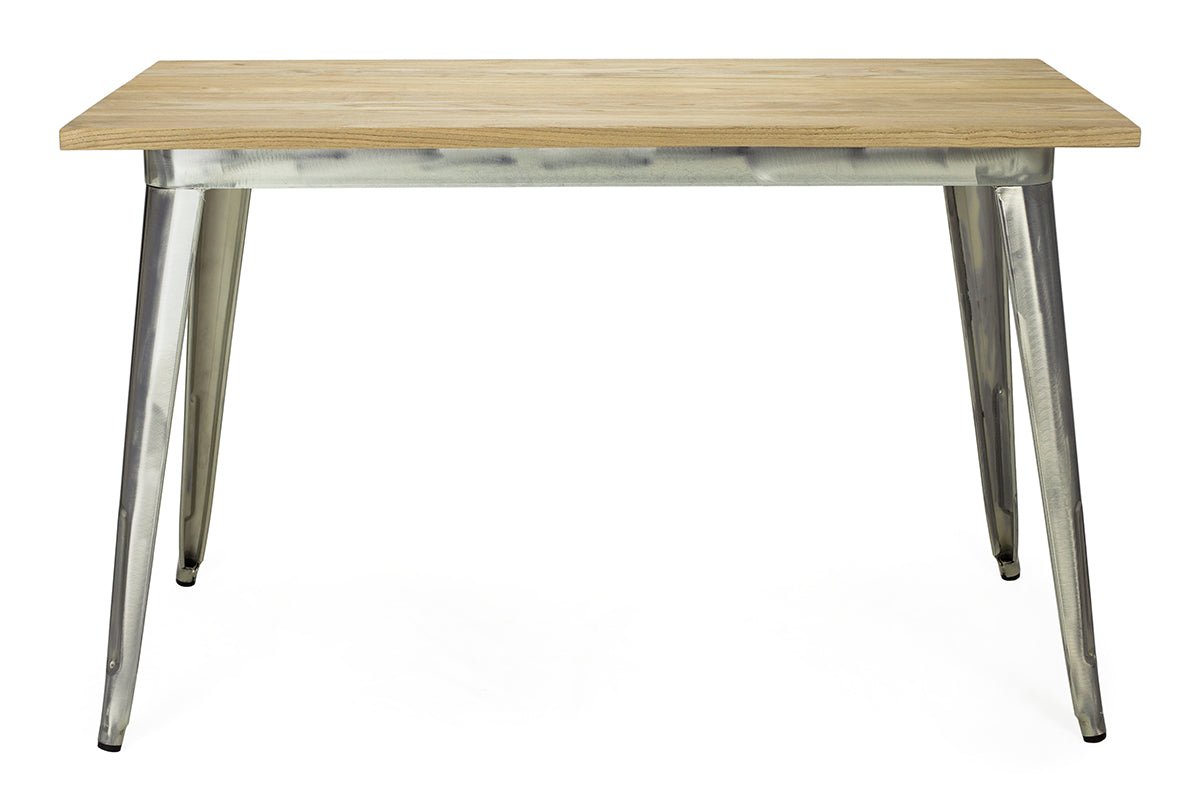 Mesa de comedor Tolux Madera clara 120 Galvanizada