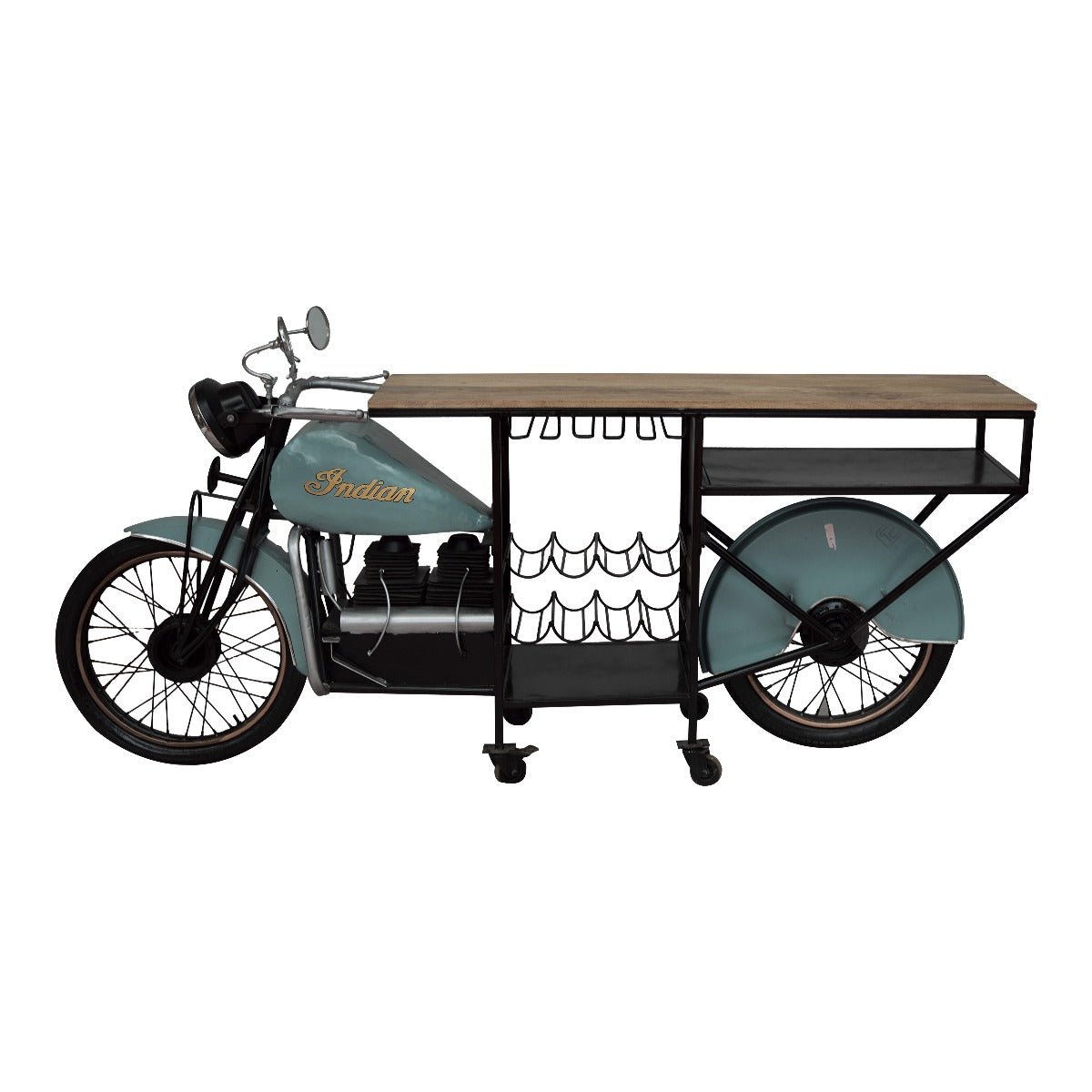 Balcão de bar para motocicletas indianas