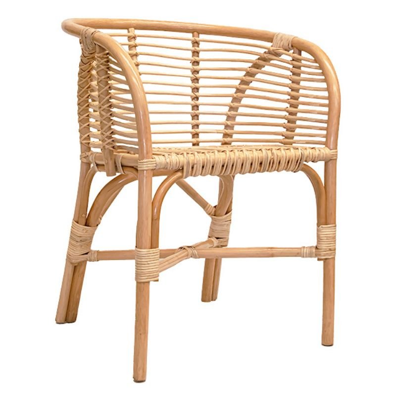 Silla de comedor ratán natural Ranya