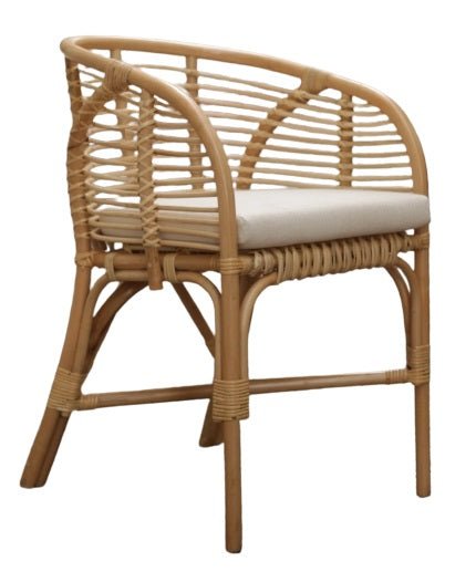 Silla de comedor ratán natural Ranya