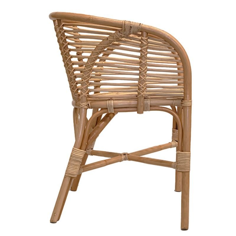 Silla de comedor ratán natural Ranya
