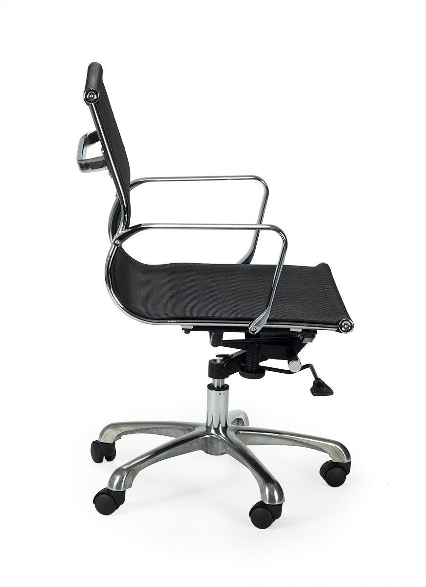 Silla River malla respaldo bajo
#color_Negro