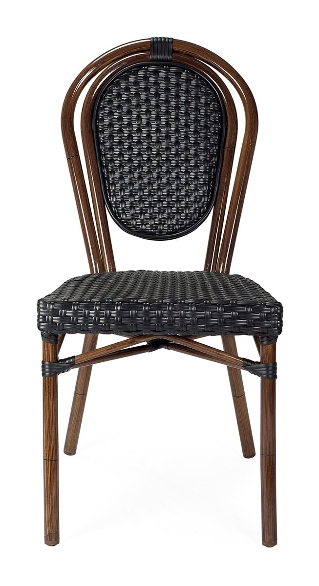 Silla Parisina apilable negro - Vintahome