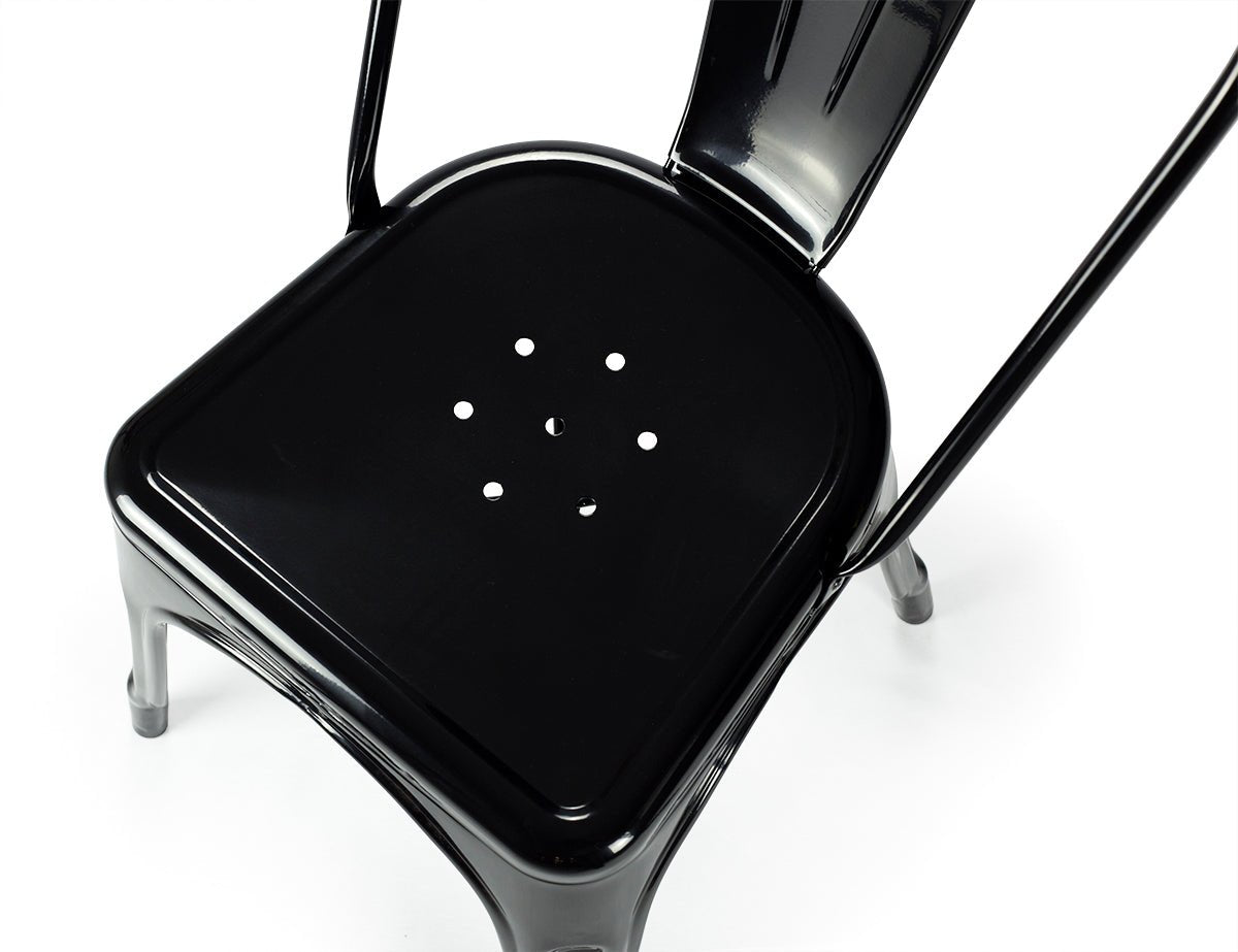 Silla vintage industrial Tolux Industrial Colores - Vintahome
#color_Negro