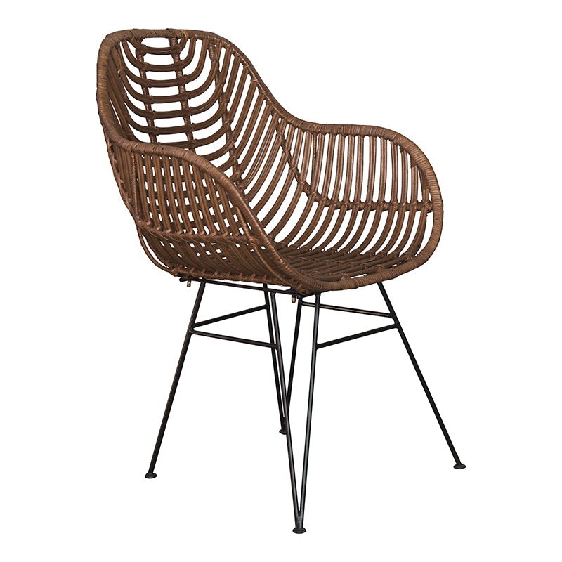 Sillón comedor de ratán Lionel - Vintahome
