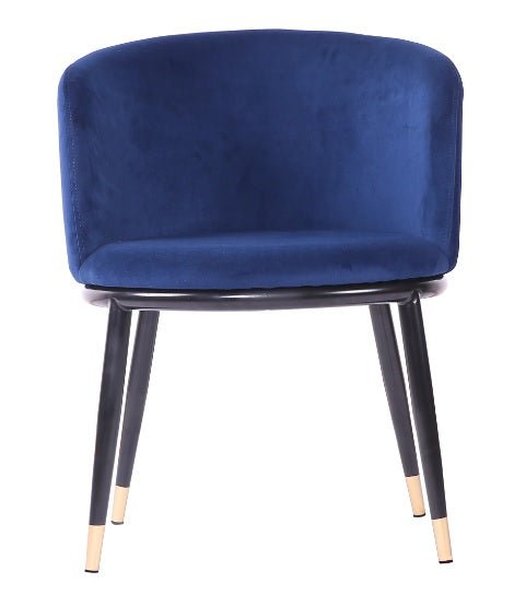 Silla de comedor de terciopelo azul oscuro - Comprar silla de comedor de terciopelo