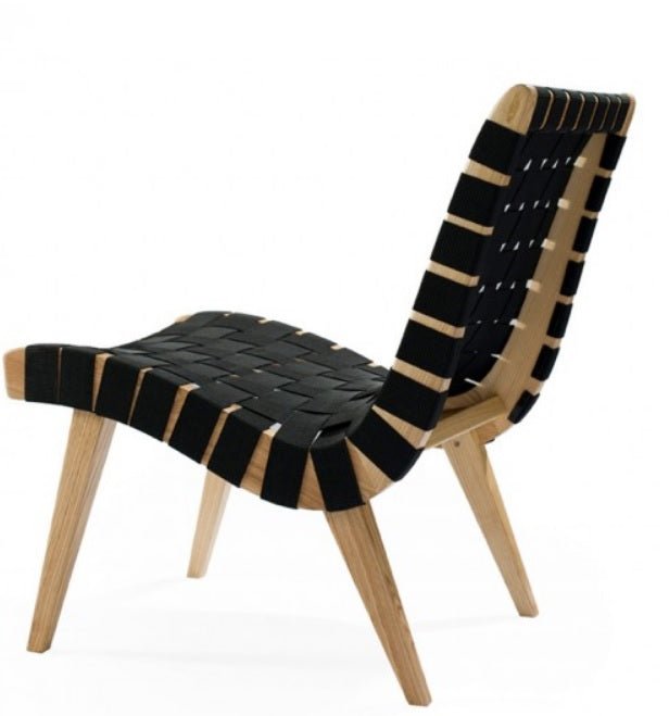 Sillón de diseño madera relax con ottoman