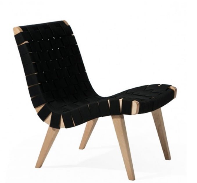 Sillón de diseño madera relax con ottoman