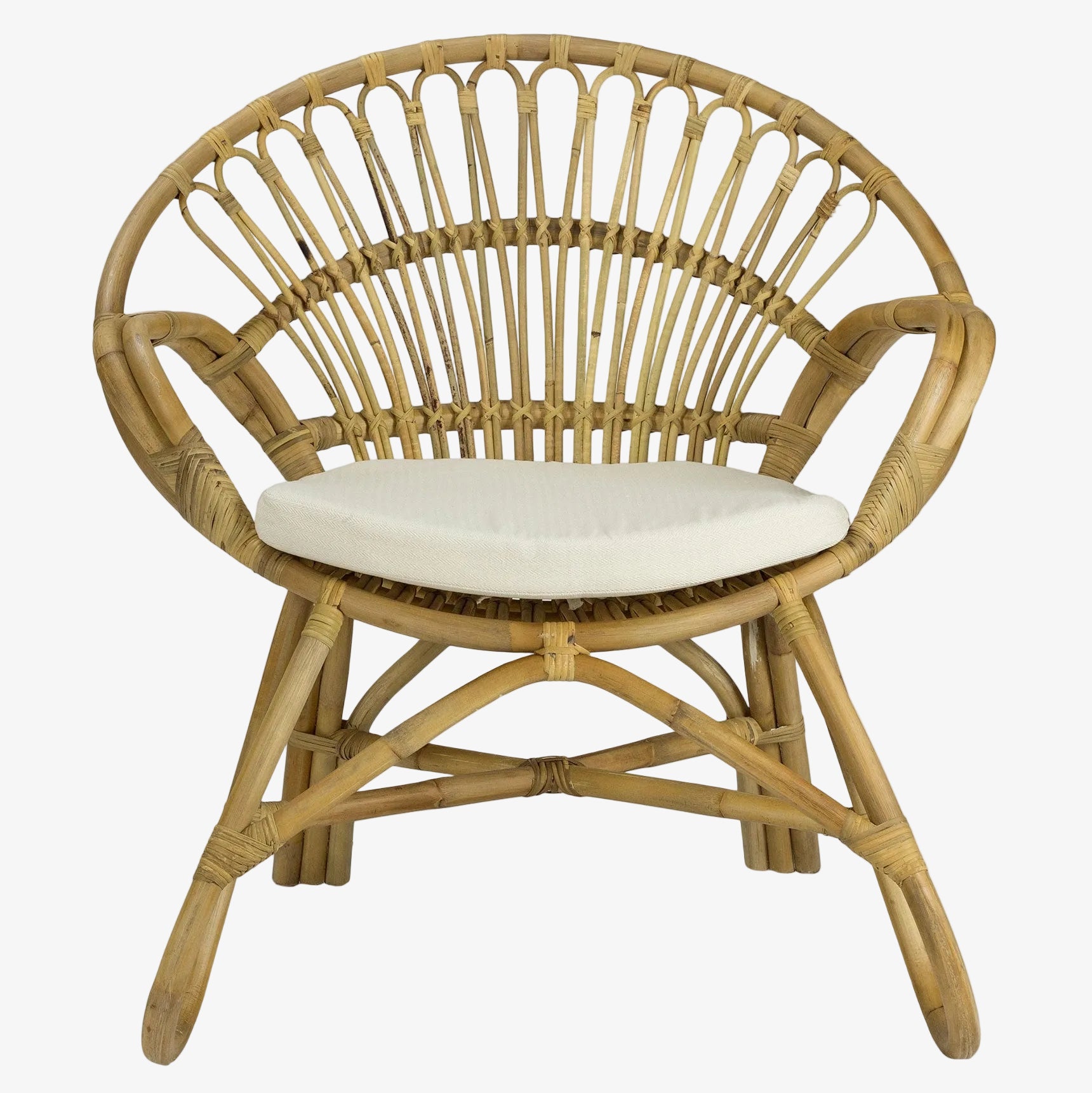 Lahina-Sessel aus natürlichem Rattan