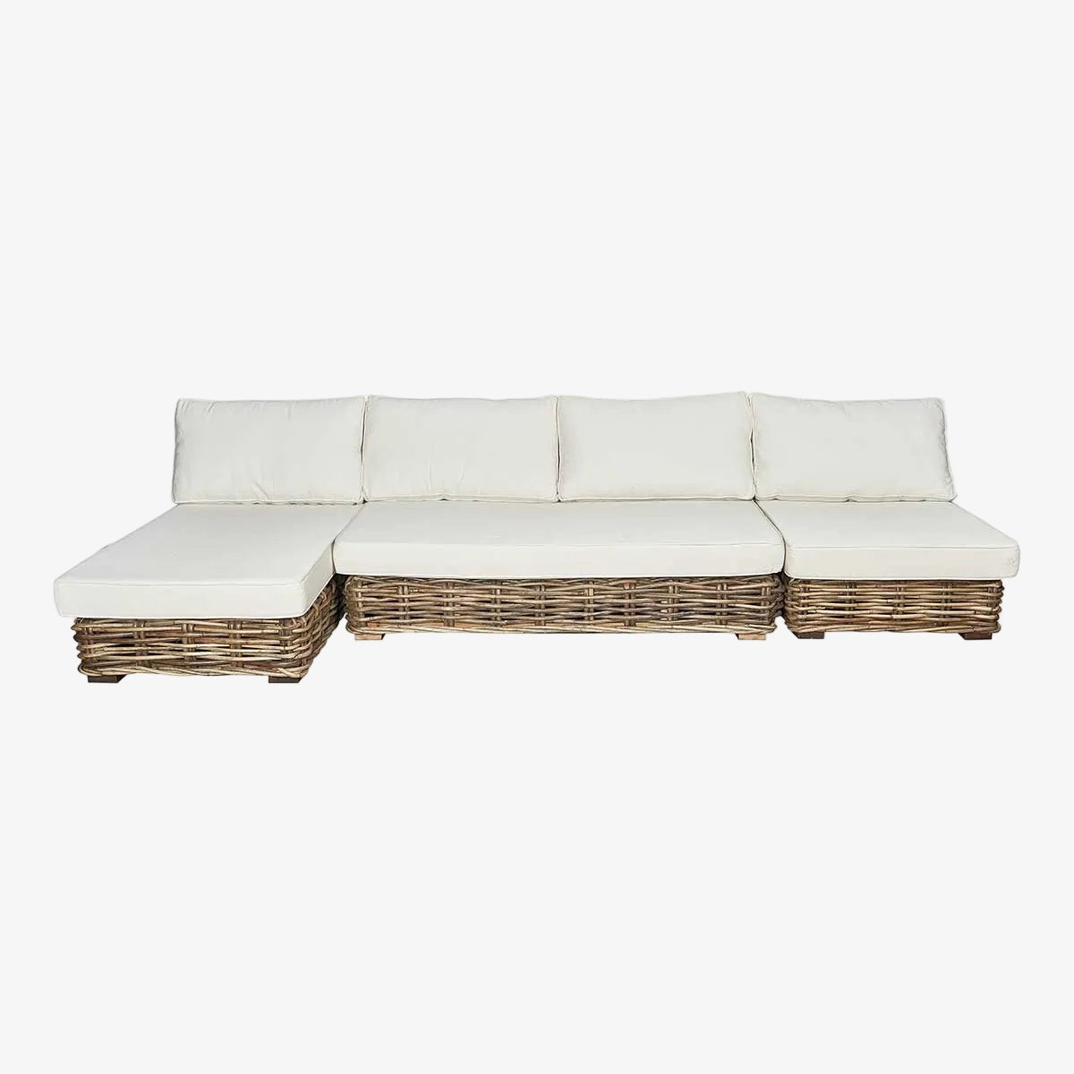 Mico modulaire rotan chaise longue bank