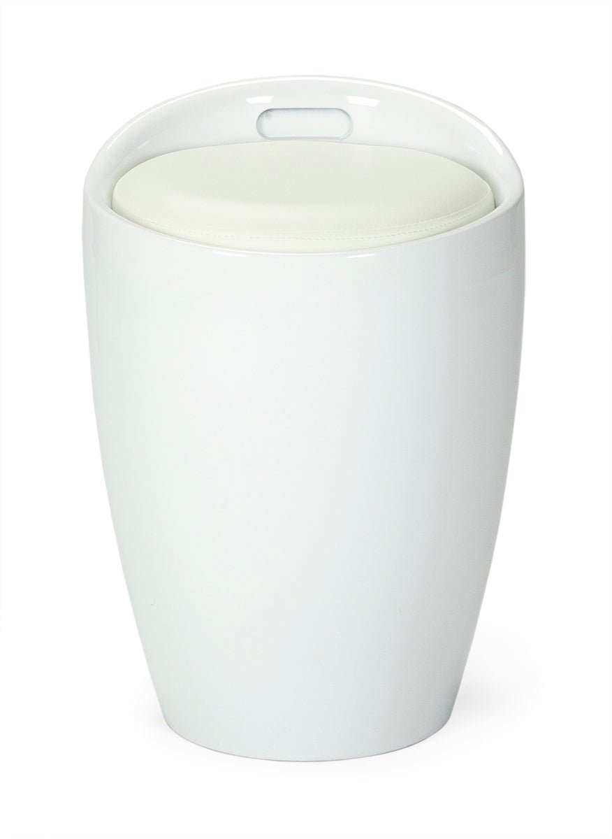 Taburete bajo diseño London - Vintahome
#color_Blanco