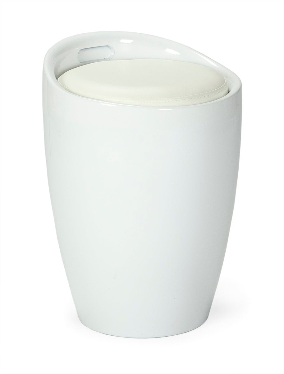 Taburete bajo diseño London - Vintahome
#color_Blanco