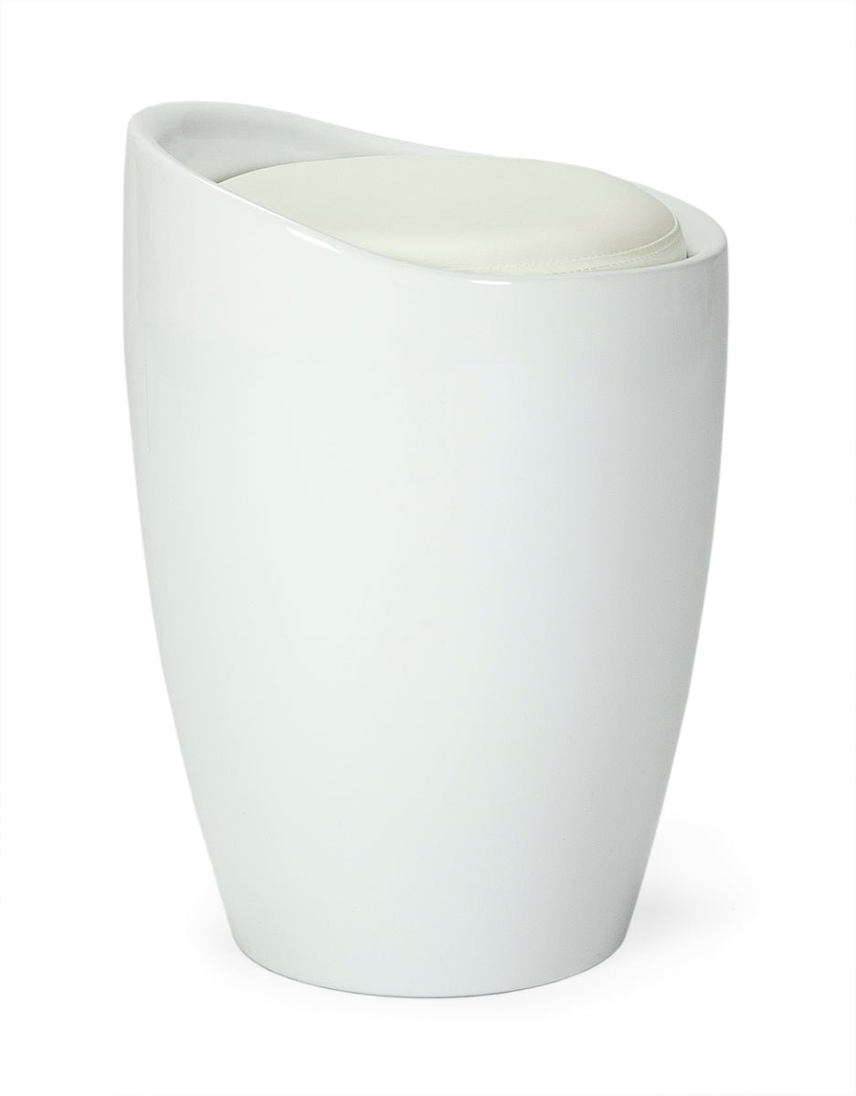 Taburete bajo diseño London - Vintahome
#color_Blanco
