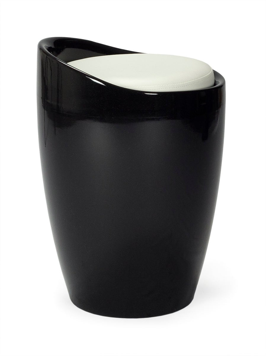 Taburete bajo diseño London - Vintahome
#color_Negro