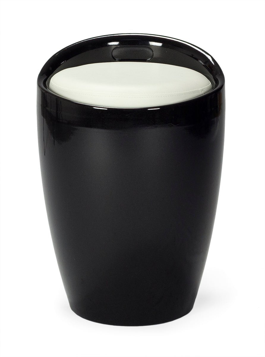 Taburete bajo diseño London - Vintahome
#color_Negro