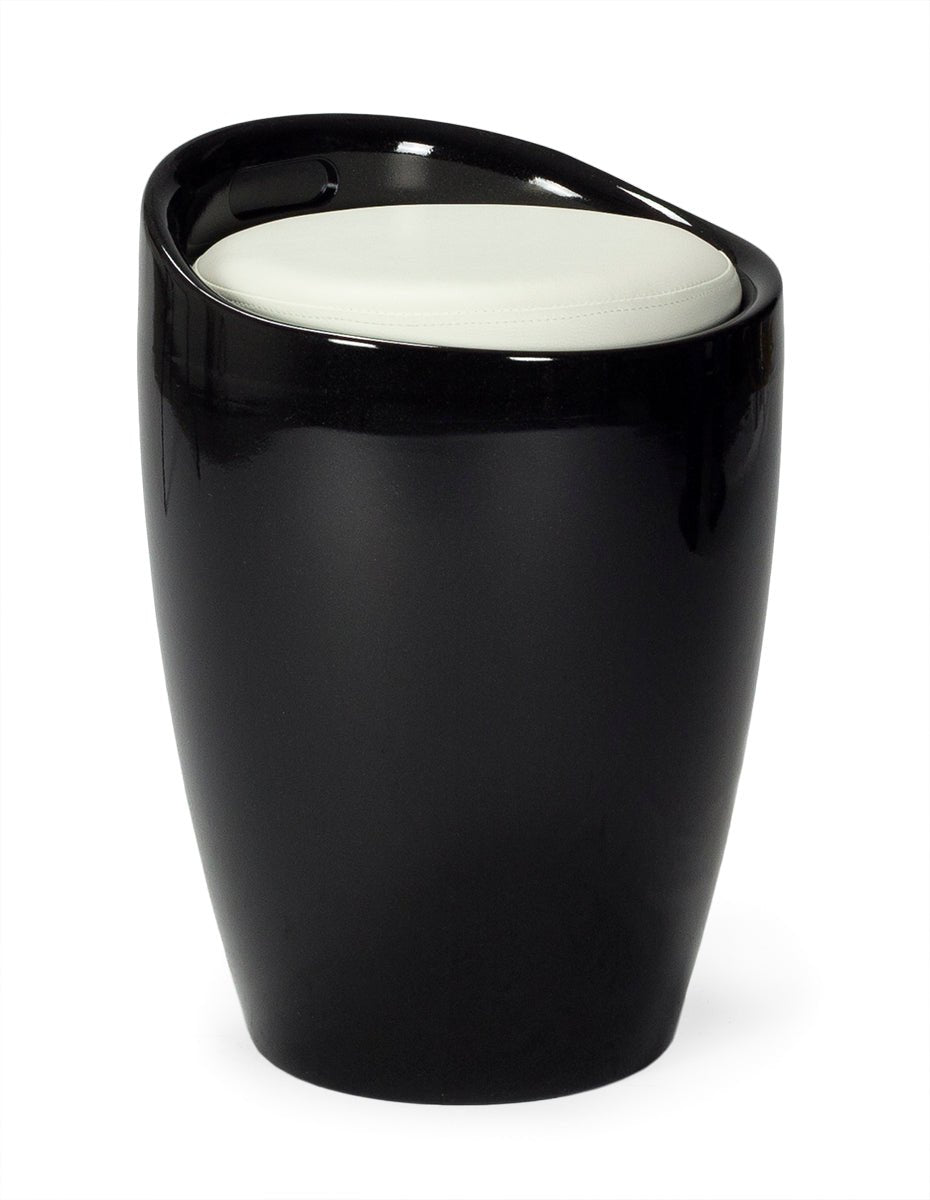 Taburete bajo diseño London - Vintahome
#color_Negro