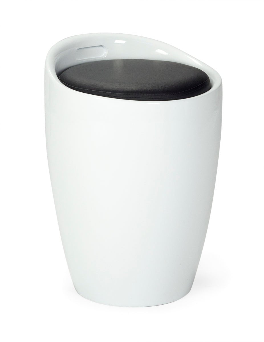 Taburete bajo diseño London - Vintahome
#color_Blanco