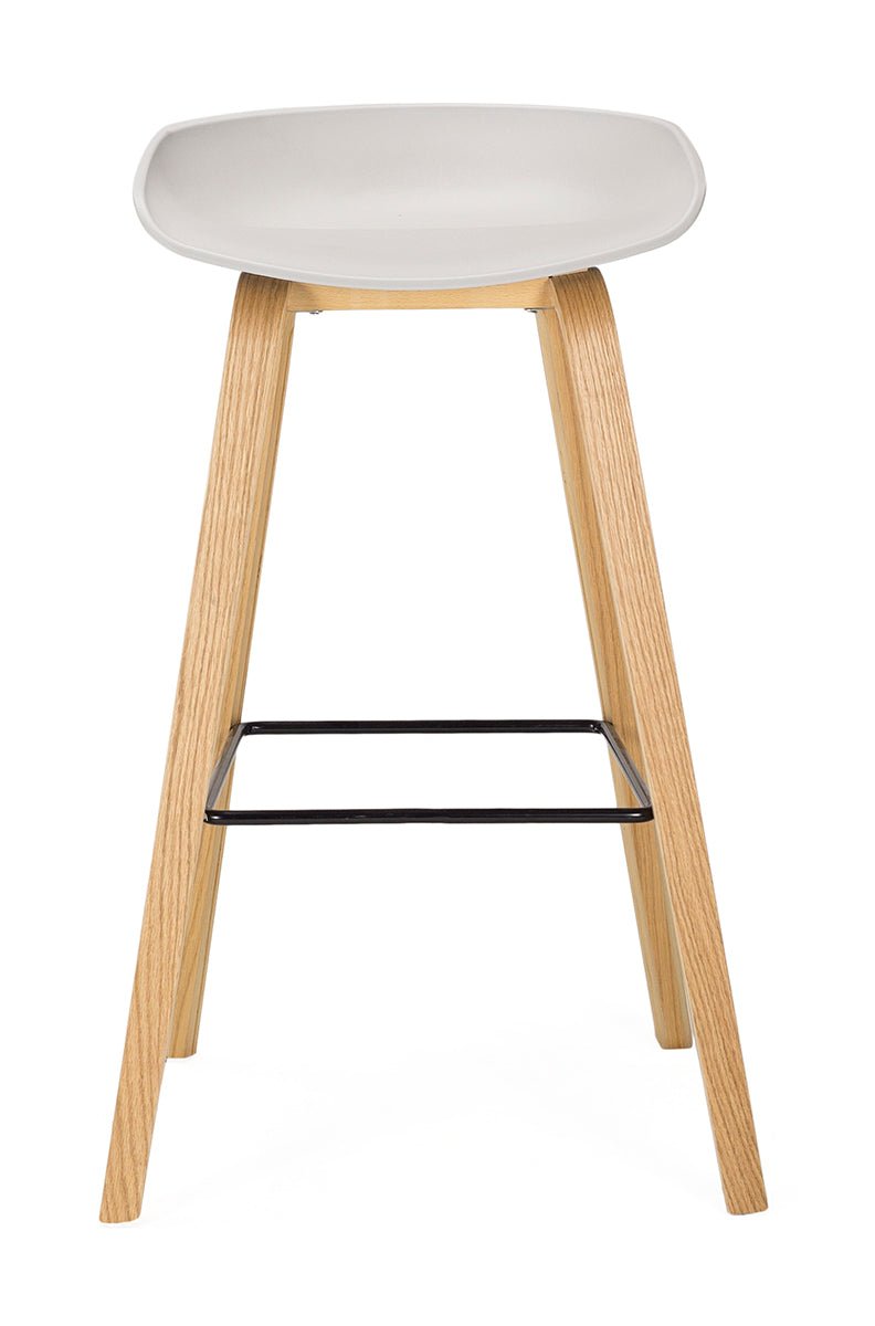 Banqueta alta nórdica Slovenia H75 cinza