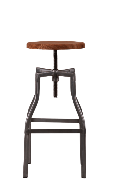 Taburete turner madera H62 galvanizado - Vintahome