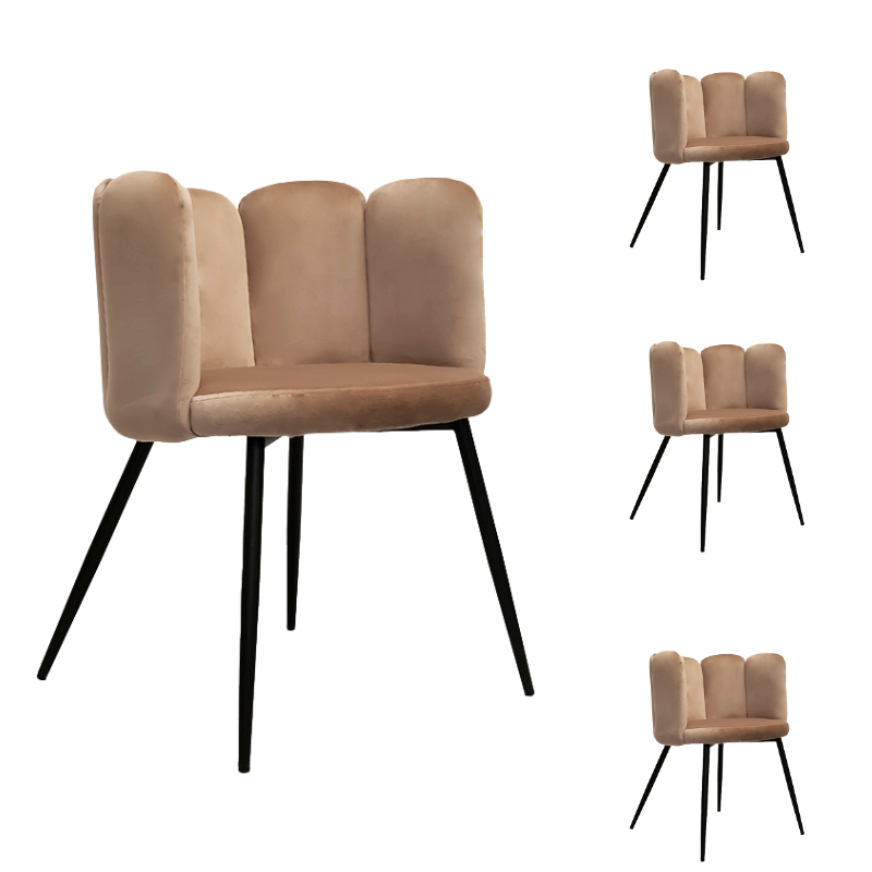 Pack 4 Sillas de comedor terciopelo Sould