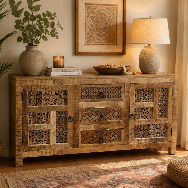 Aparador de madera de mango Aegon - Vintahome