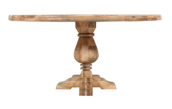 Mesa de comedor redonda madera de mango Leila 150 cm