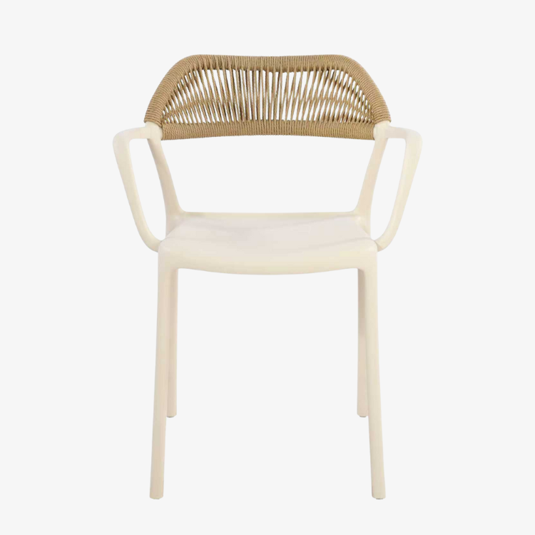 Silla de  jardín respaldo cuerda Eco en polipropileno
