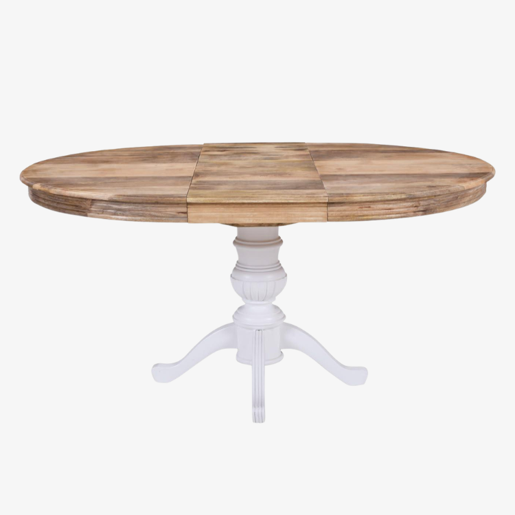 Table à manger ronde et extensible en bois 120-180 cm Shared