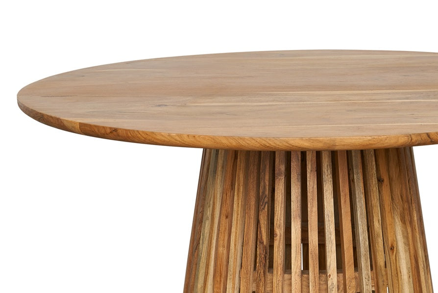 Mesa de comedor redonda madera  120 cm