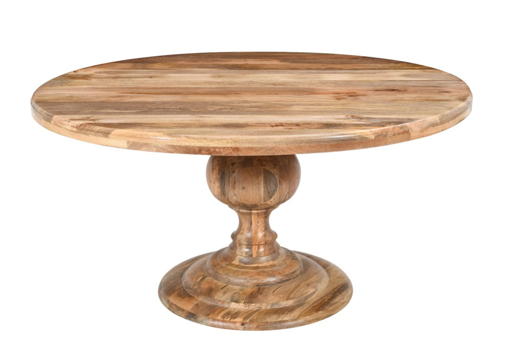 Mesa de comedor redonda madera de mango Tina 150