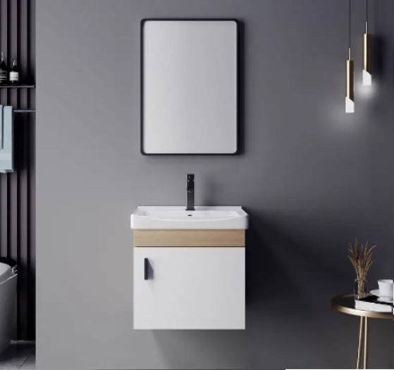 Meuble de salle de bain avec lavabo et miroir 51x36 cm Kroma 