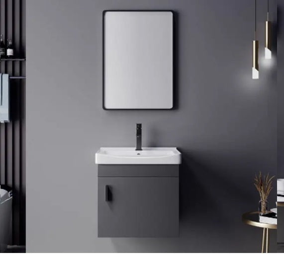 Meuble de salle de bain avec lavabo et miroir 51x36 cm Kroma 