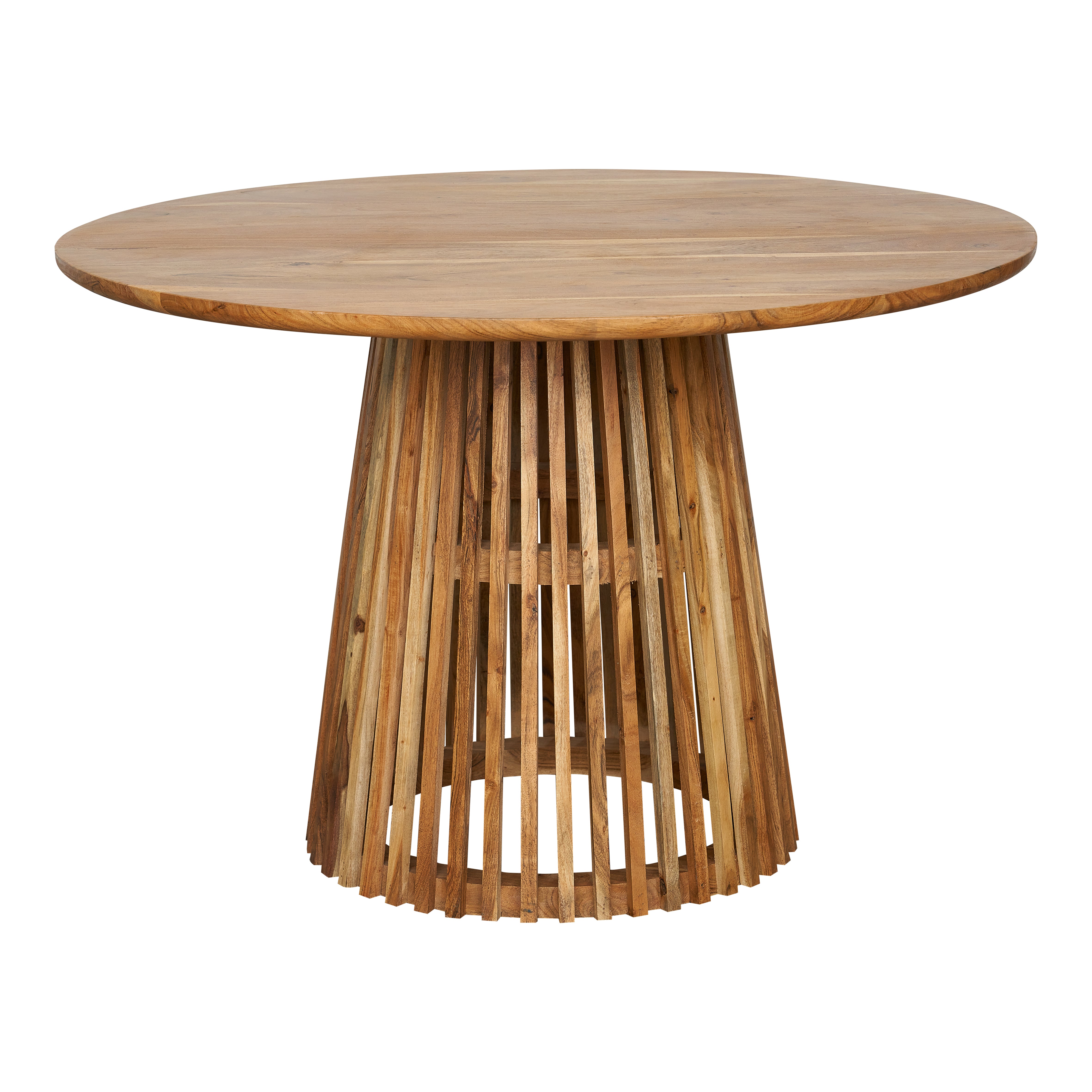 Mesa de jantar redonda de madeira 120 cm