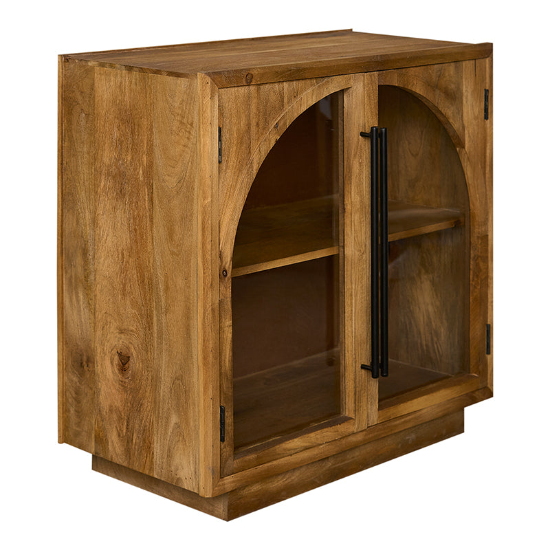 Buffet vitrine 2 portes en manguier Grovy 