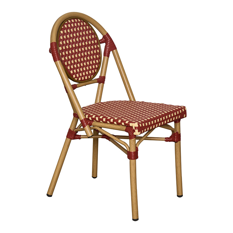 Silla parisina Calais rojo