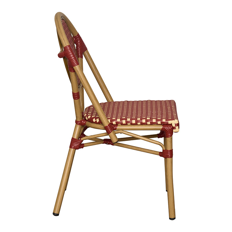 Silla parisina Calais rojo