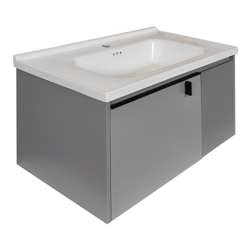 Meuble de salle de bain avec lavabo et armoire à glace 60 cm Calpe 