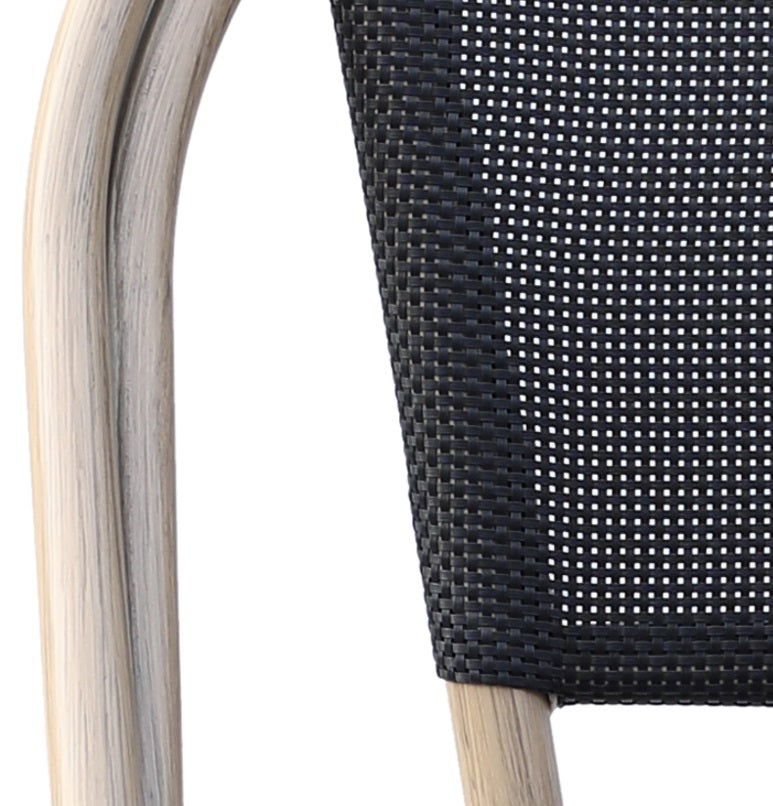 Cadeira parisiense Textiline Palma preta