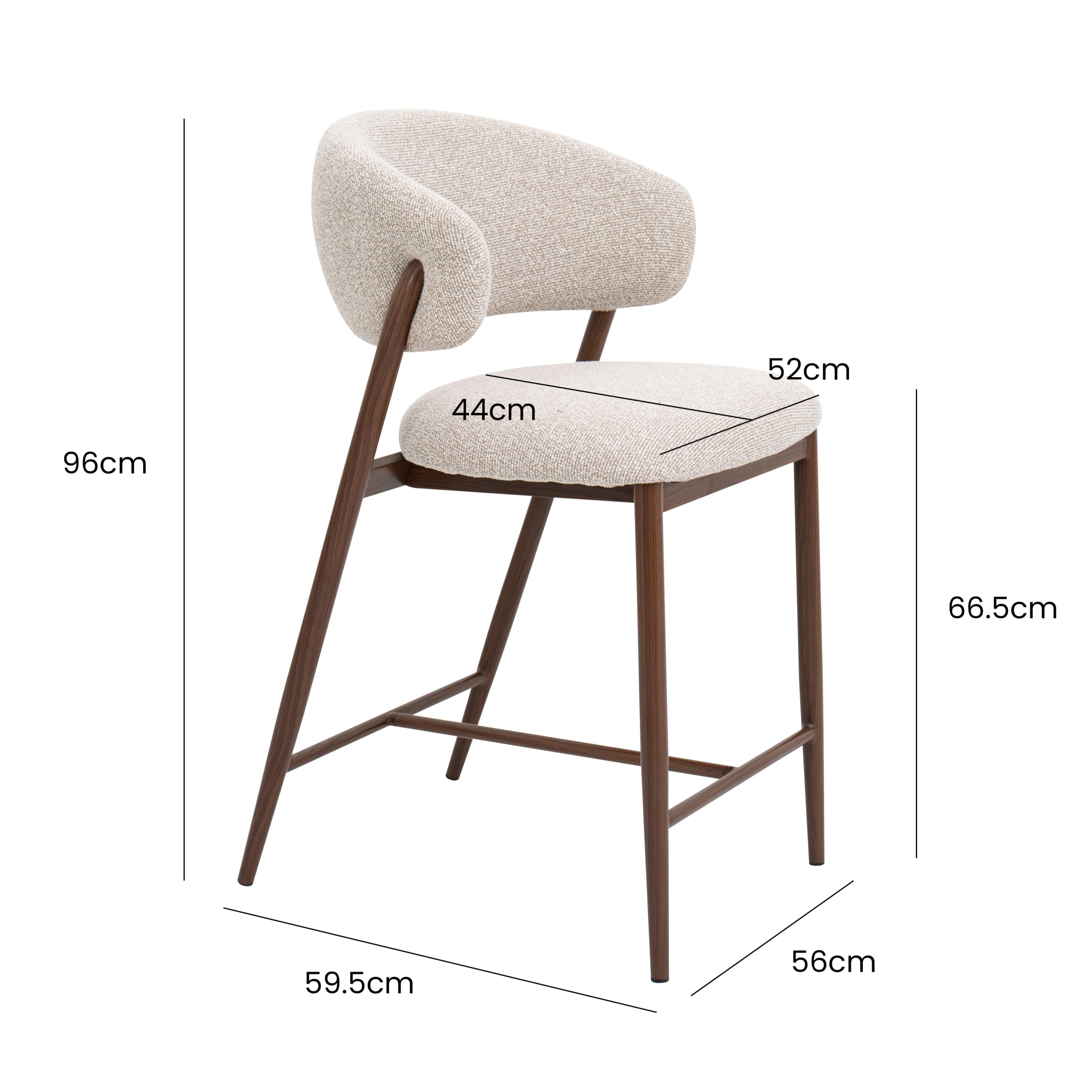 Taburete de bar Nova Nordic H65