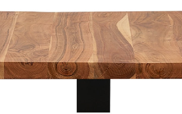 Mesa bar  cuadrada de madera de acacia 70-80 cm Lisboa