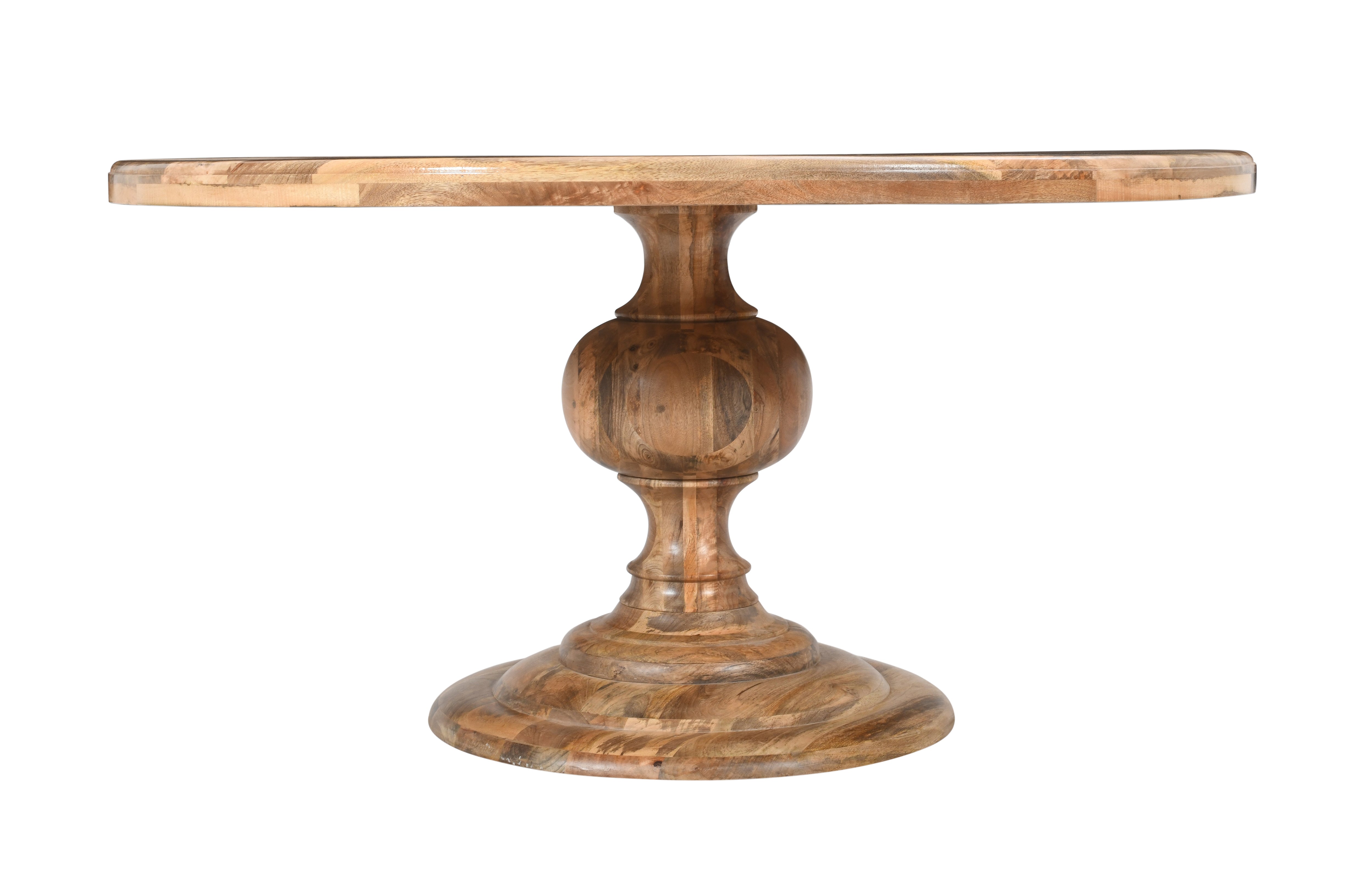 Mesa de comedor redonda madera de mango Tina 150