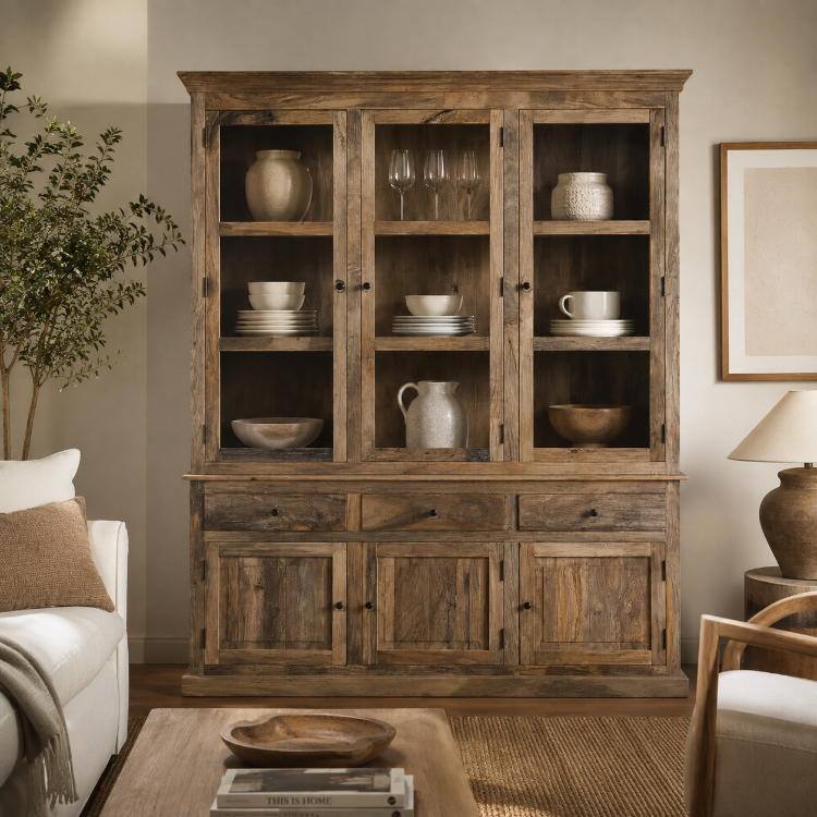 Alacena OLIDE en ambiente de comedor con diseño elegante y contemporáneo