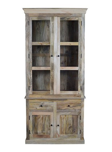 Alacena rústica de madera de mango Olide 2 puertas - Vintahome