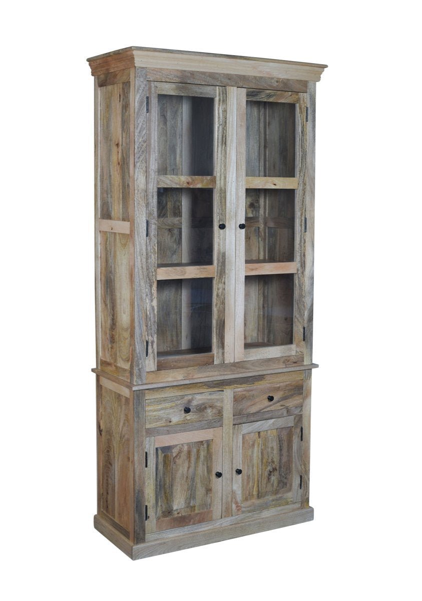 Alacena rústica de madera de mango Olide 2 puertas - Vintahome