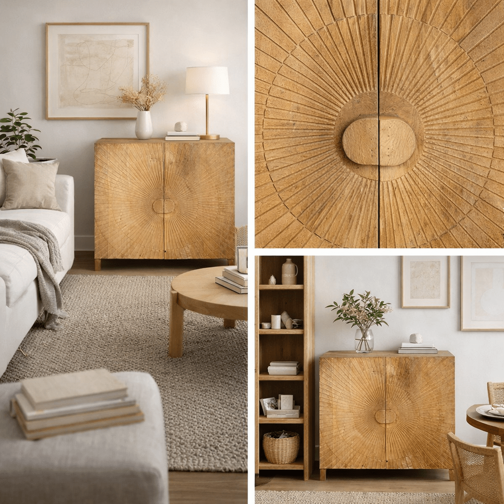 Aparador 2 puertas madera mango Sol - Vintahome