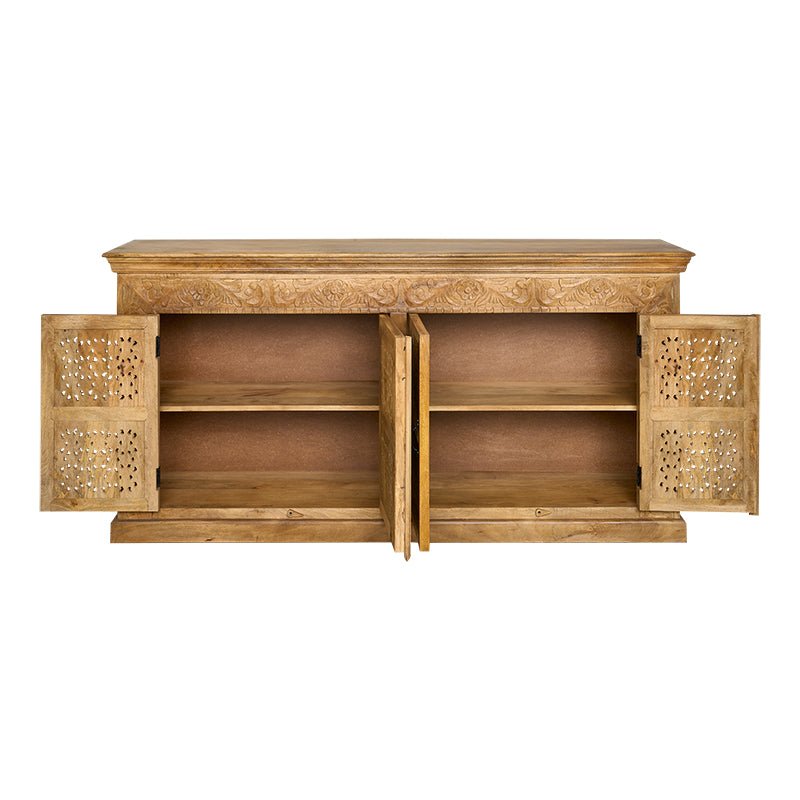 Aparador Buffet tallado madera de Mango Monet
