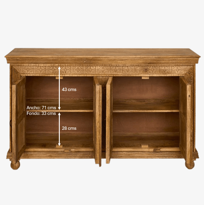 Aparador de madera de mango Luz - Vintahome