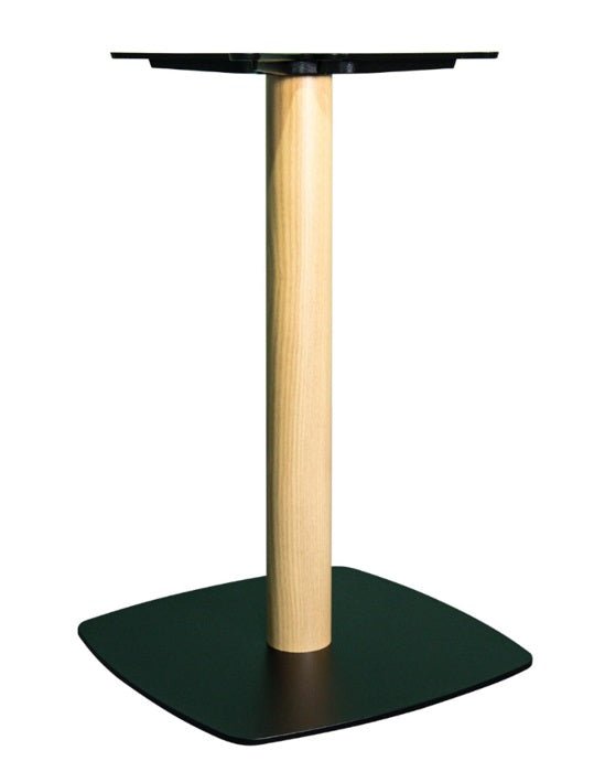 Base de mesa hosteleria acero madera Nika
